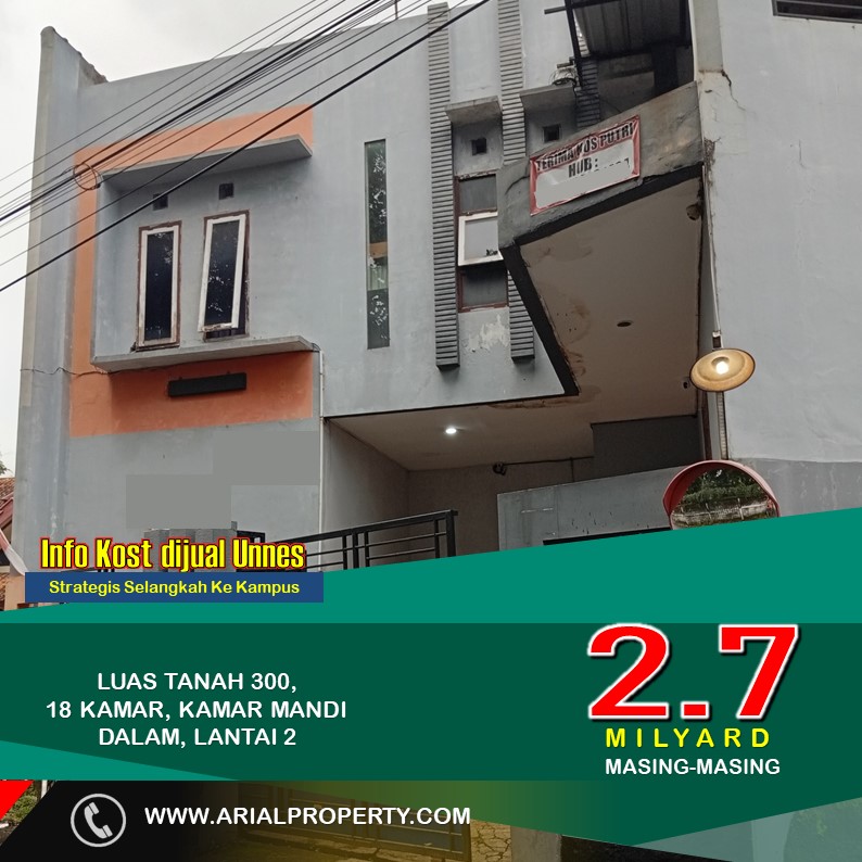 rumah kost dijual di unnes